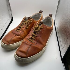 Grenson Tan Leather Men's Sneakers